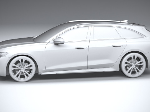 Audi A5 Avant S-line 2025 3D 모델