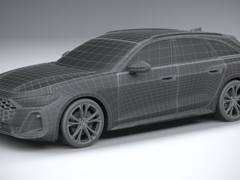Audi A5 Avant S-line 2025 3D 모델