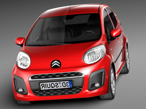 Citroen C1 5-doors 2013 Model 3D