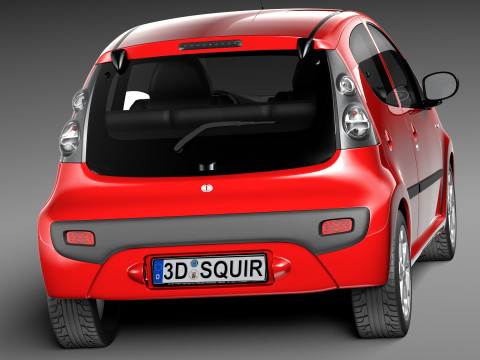Citroen C1 5-doors 2013 Model 3D