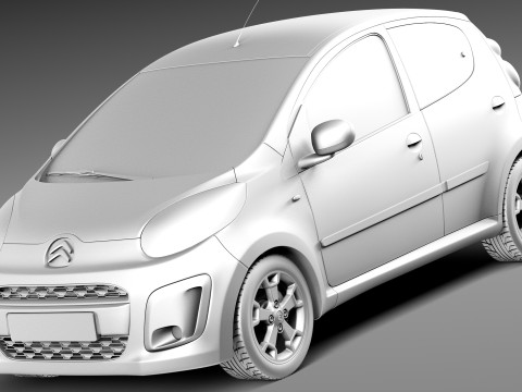 Citroen C1 5-doors 2013 Model 3D