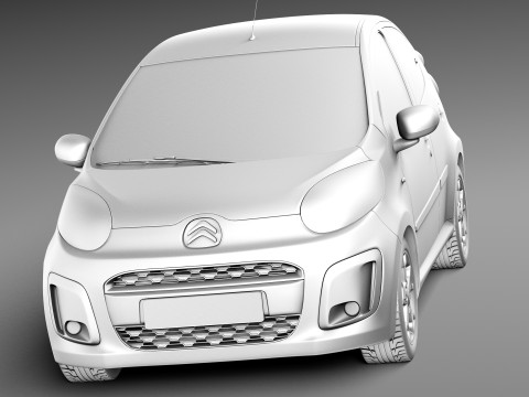 Citroen C1 5-doors 2013 Model 3D