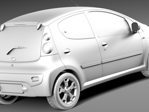 Citroen C1 5-doors 2013 Model 3D