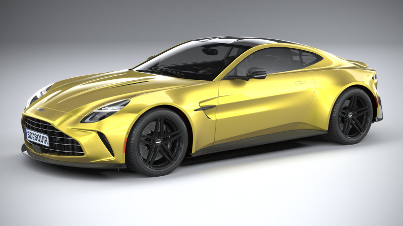 Aston Martin Vantage 2025 Model 3D .c4d .max .obj .3ds .fbx .stl .blend
