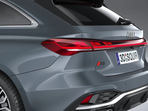 Audi S5 Avant 2025 3D Model
