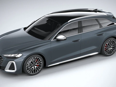 Audi S5 Avant 2025 3D Model