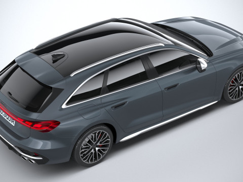 Audi S5 Avant 2025 3D 模型