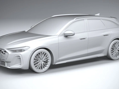 Audi S5 Avant 2025 3D Model