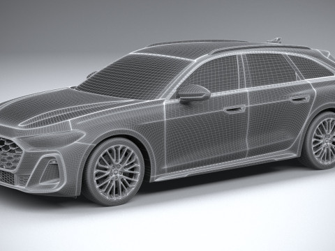 Audi S5 Avant 2025 3D 模型