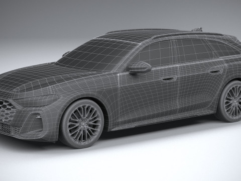 Audi S5 Avant 2025 3D 模型