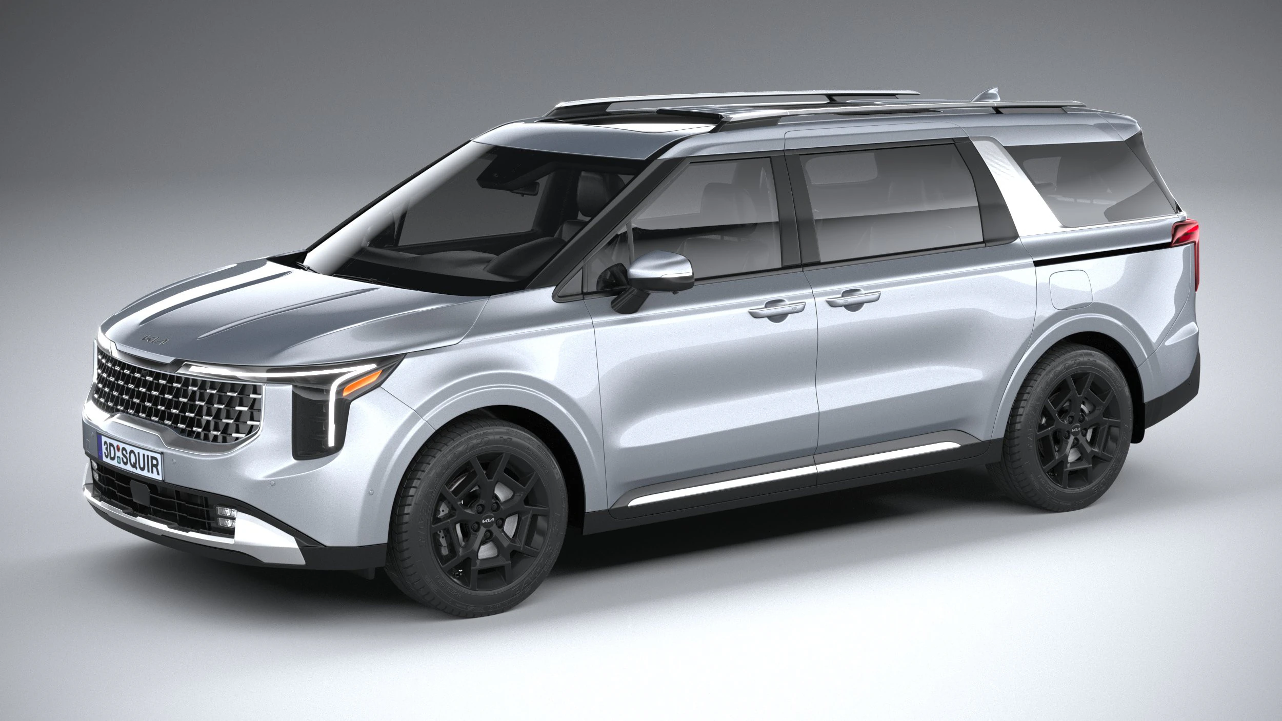 Kia Carnival 2025 3D Model .c4d .max .obj .3ds .fbx .stl .blend