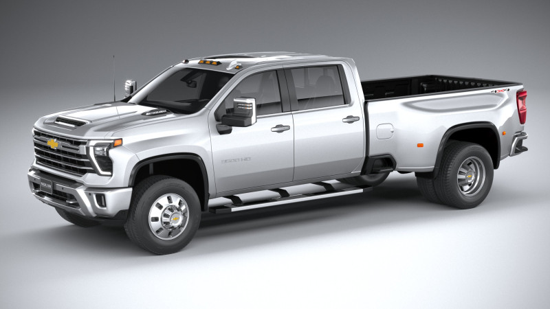 Chevrolet Silverado 3500HD 2022 3D 模型 .c4d .max .obj .3ds .fbx .stl .blend