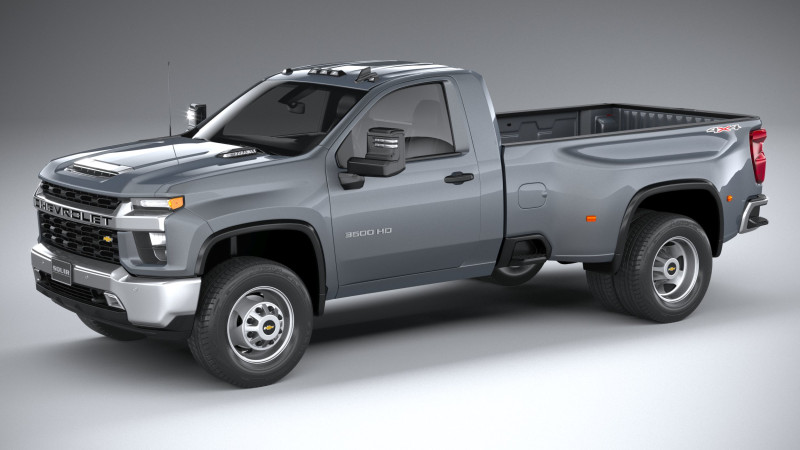 Chevrolet Silverado 3500HD Single Cab 2020 3D in 3DExport