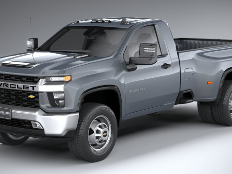 Chevrolet Silverado 3500HD Single Cab 2020 3D 模型