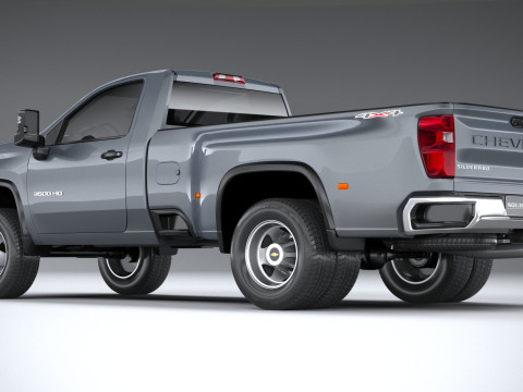 Chevrolet Silverado 3500HD Single Cab 2020 3D 模型
