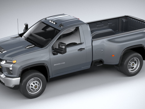 Chevrolet Silverado 3500HD Single Cab 2020 3D 模型