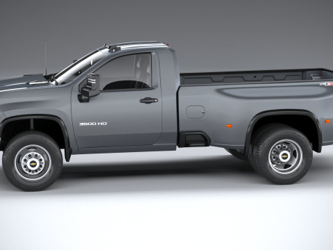 Chevrolet Silverado 3500HD Single Cab 2020 3D 模型