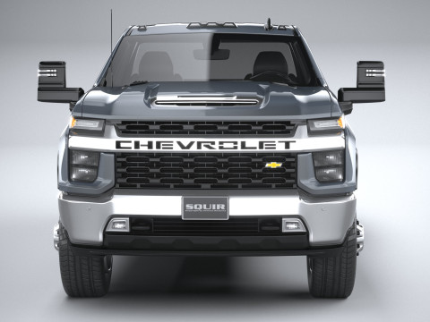 Chevrolet Silverado 3500HD Single Cab 2020 3D 模型