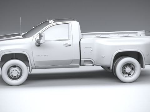 Chevrolet Silverado 3500HD Single Cab 2020 3D 模型