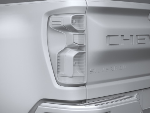 Chevrolet Silverado 3500HD Single Cab 2020 3D 模型
