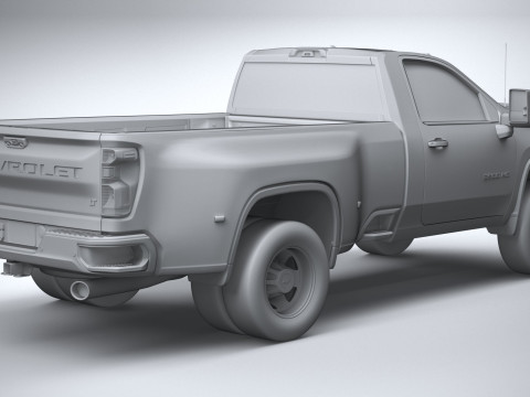 Chevrolet Silverado 3500HD Single Cab 2020 3D 模型
