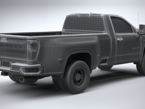 Chevrolet Silverado 3500HD Single Cab 2020 3D 模型