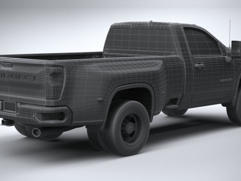 Chevrolet Silverado 3500HD Single Cab 2020 3D 模型