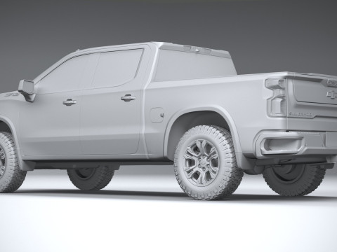 Chevrolet Silverado ZR2 2022 Modello 3D