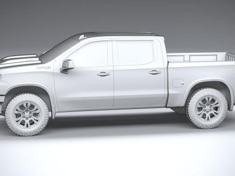 Chevrolet Silverado ZR2 2022 Modello 3D