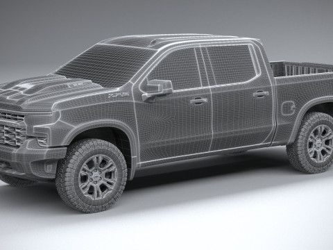 Chevrolet Silverado ZR2 2022 Modello 3D
