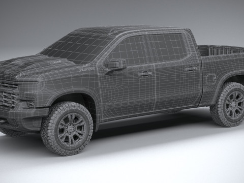 Chevrolet Silverado ZR2 2022 Modello 3D
