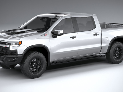 Chevrolet Silverado ZR2 Bison 2023 3D Model