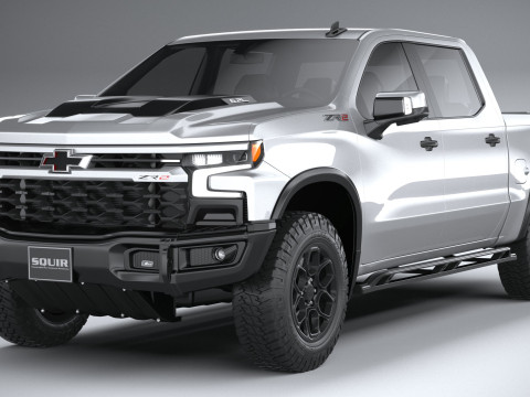 Chevrolet Silverado ZR2 Bison 2023 Modelo 3D