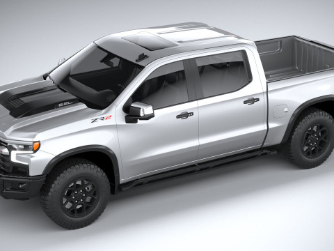 Chevrolet Silverado ZR2 Bison 2023 Modelo 3D