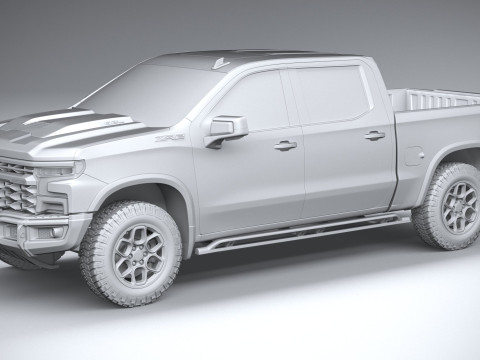 Chevrolet Silverado ZR2 Bison 2023 Modelo 3D