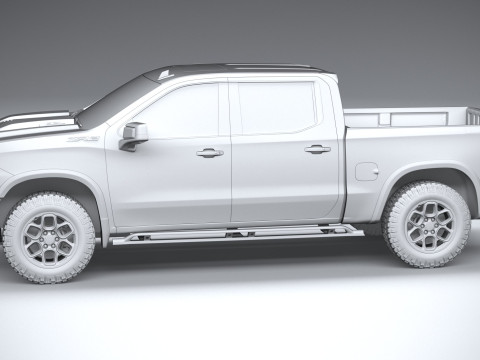 Chevrolet Silverado ZR2 Bison 2023 Modelo 3D