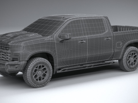 Chevrolet Silverado ZR2 Bison 2023 Modelo 3D