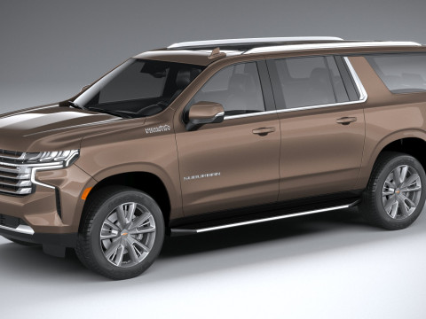Chevrolet Suburban High Country 2021 3D Model