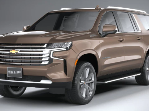 Chevrolet Suburban High Country 2021 3D Model
