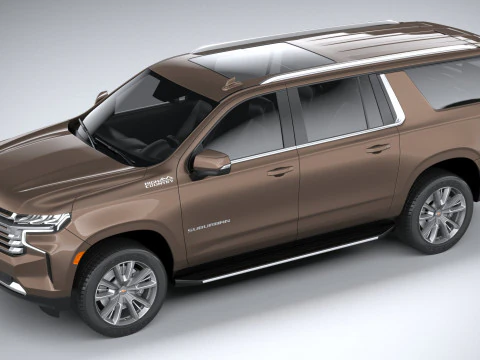 Chevrolet Suburban High Country 2021 3D Model