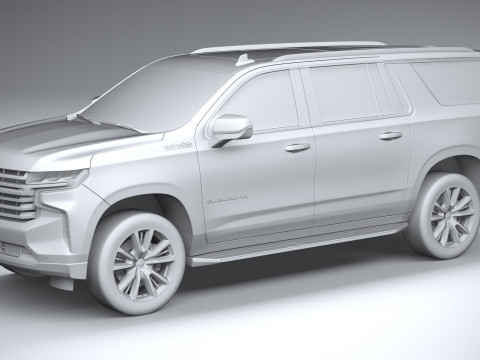 Chevrolet Suburban High Country 2021 Modelo 3D