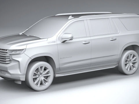 Chevrolet Suburban High Country 2021 3D Model