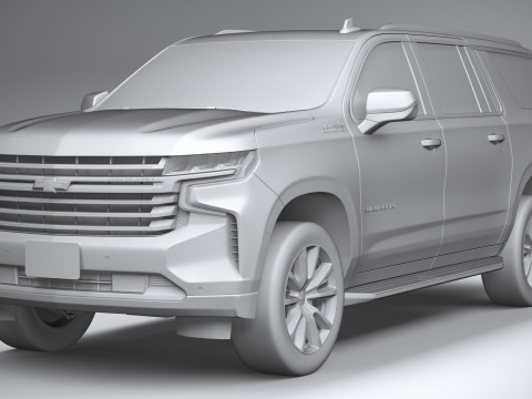 Chevrolet Suburban High Country 2021 Modelo 3D