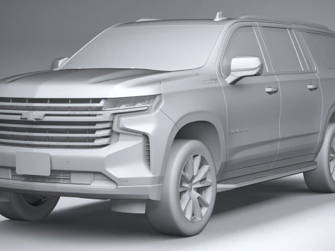Chevrolet Suburban High Country 2021 3D Model