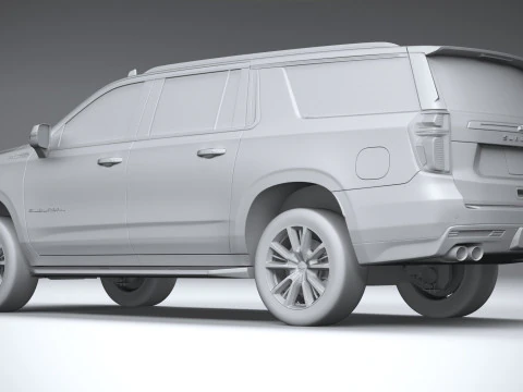 Chevrolet Suburban High Country 2021 3D Model