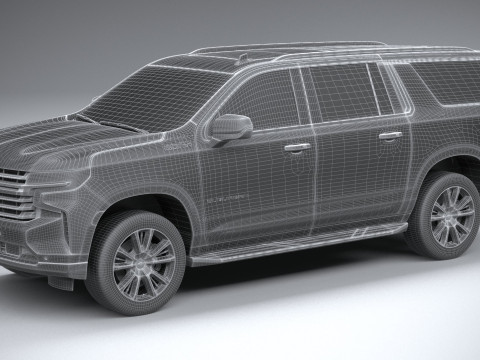 Chevrolet Suburban High Country 2021 Modelo 3D