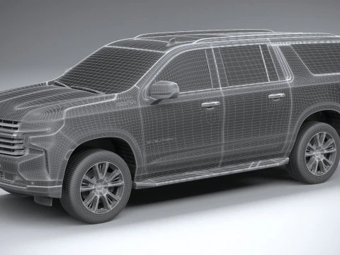 Chevrolet Suburban High Country 2021 3D Model