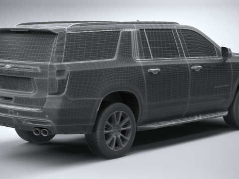 Chevrolet Suburban High Country 2021 Modelo 3D