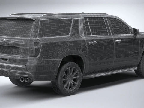 Chevrolet Suburban High Country 2021 3D Model