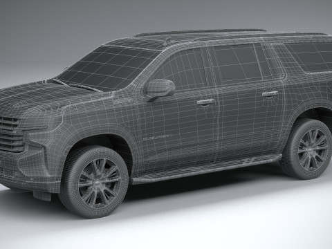 Chevrolet Suburban High Country 2021 Modelo 3D